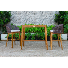 Top Selling All Weather PE Rattan Bar Set For Outdoor Garden Furniture